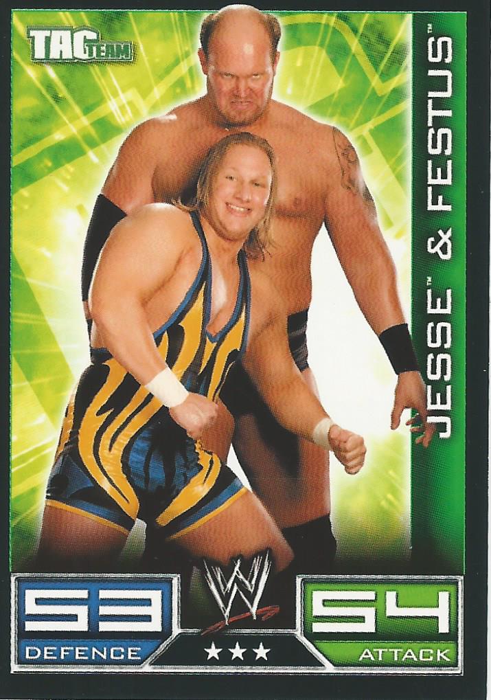 WWE Topps Slam Attax 2008 Jesse and Festus #151