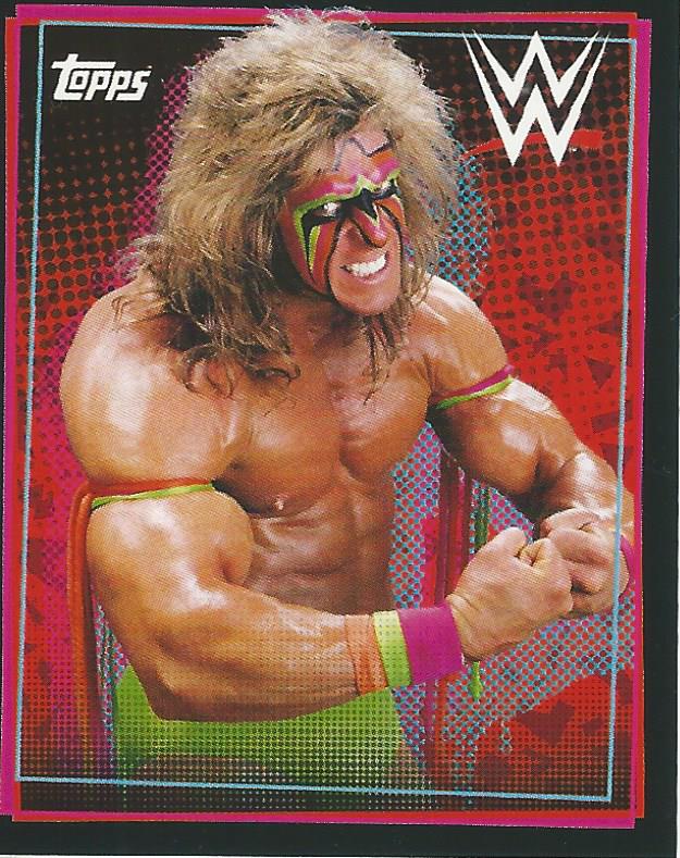 WWE Topps Road to Wrestlemania Stickers 2021 Ultimate Warrior #152