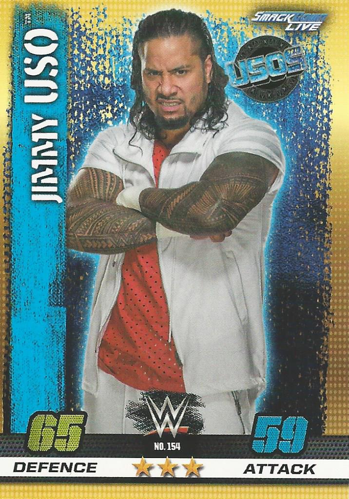 WWE Topps Slam Attax 10th Edition 2017 Jimmy Uso #154