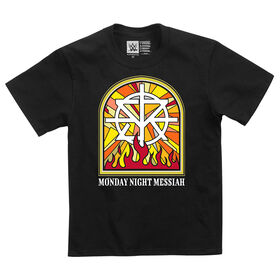 Seth Rollins "Stained Glass Flames" Youth Authentic T-Shirt
