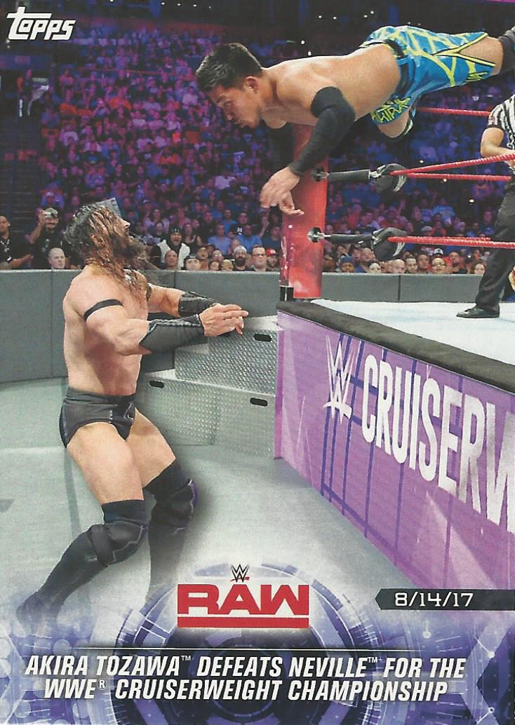 WWE Topps Road to Wrestlemania 2018 Akira Tozawa #55