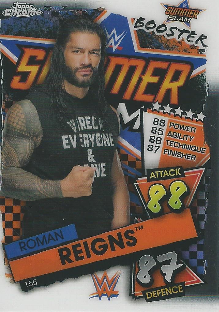 WWE Topps Slam Attax Chrome 2021 Roman Reigns #155