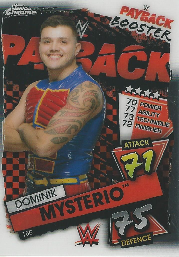 WWE Topps Slam Attax Chrome 2021 Dominik Mysterio #156