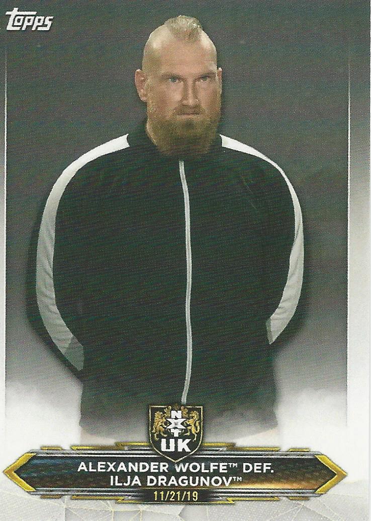 WWE Topps NXT 2020 Alexander Wolfe #58