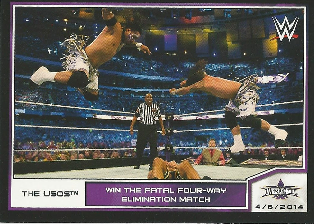 WWE Topps Road to WrestleMania 2014 The Usos #99