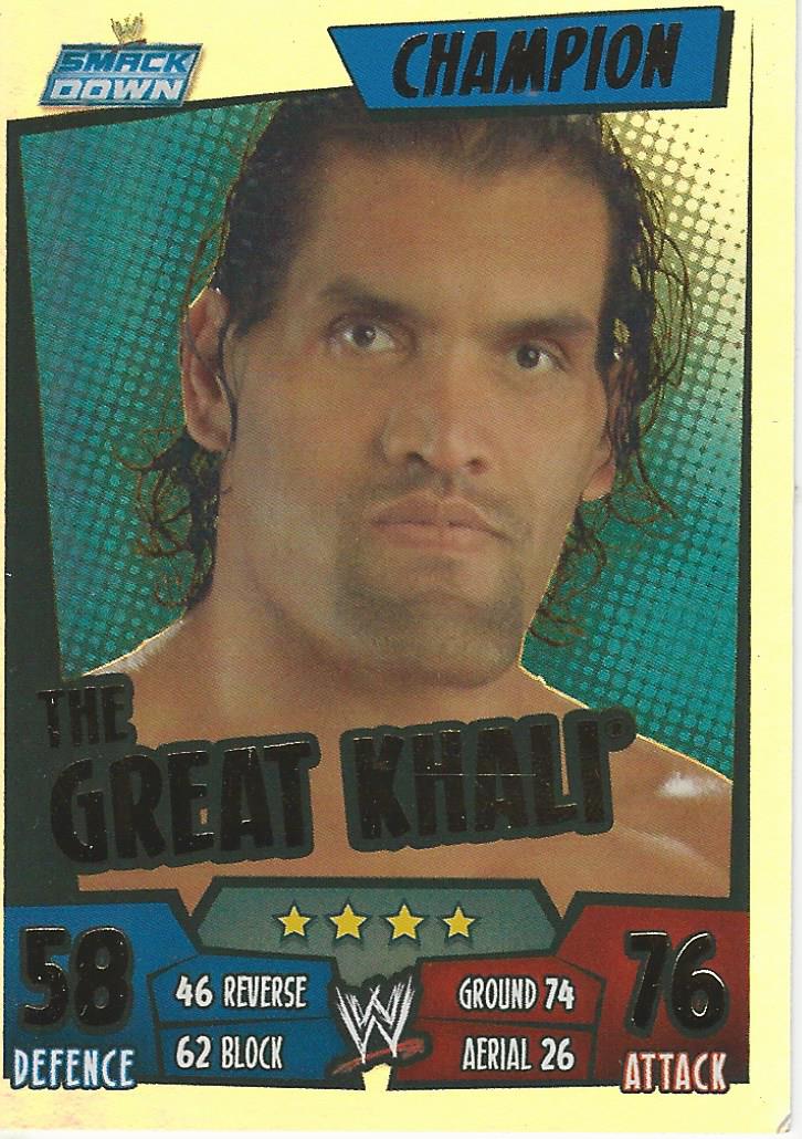 WWE Topps Slam Attax Rumble 2011 Champion Great Khali #15
