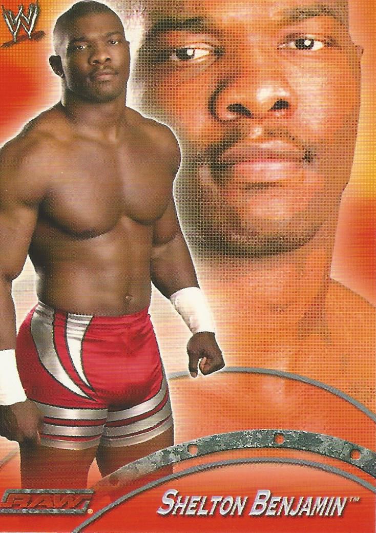 WWE Topps Apocalypse 2004 Shelton Benjamin R15 trading card PW Catalog