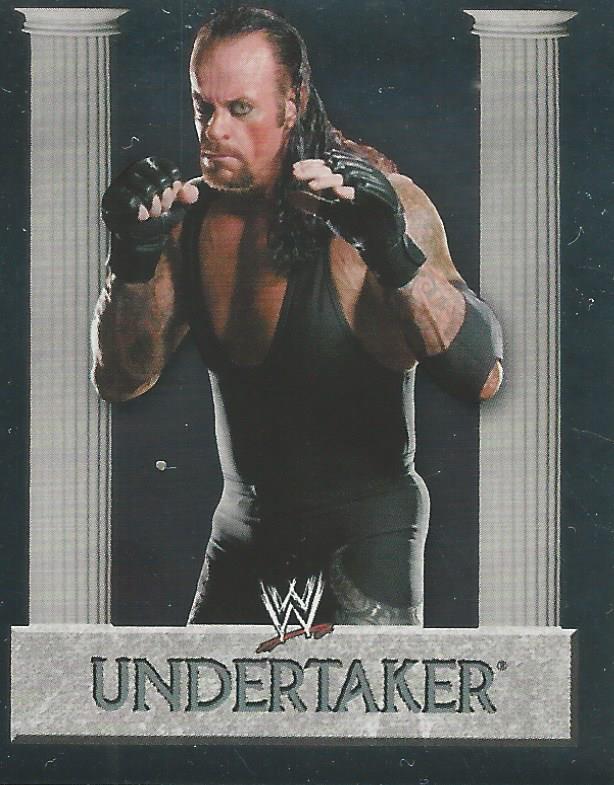 WWE Merlin Heros 2008 Stickers Undertaker Foil #15