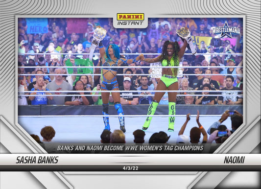 Sasha Banks / Naomi – Banks and Naomi Become WWE Women’s TAG Champions