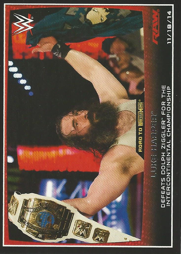 WWE Topps Road to Wrestlemania 2015 Luke Harper #60