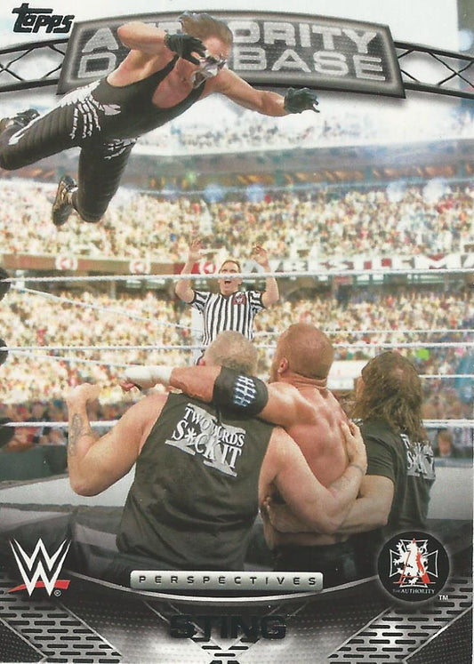 WWE Topps 2016 Sting 11A trading card PW Catalog