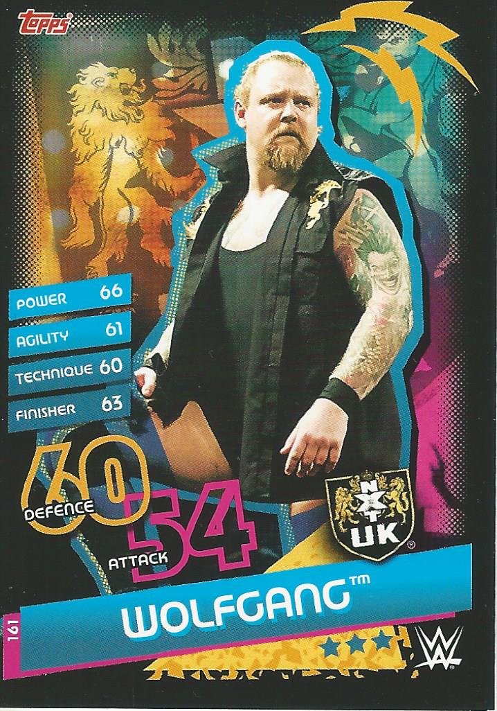 WWE Topps Slam Attax Reloaded 2020 Wolfgang #161 NXT UK