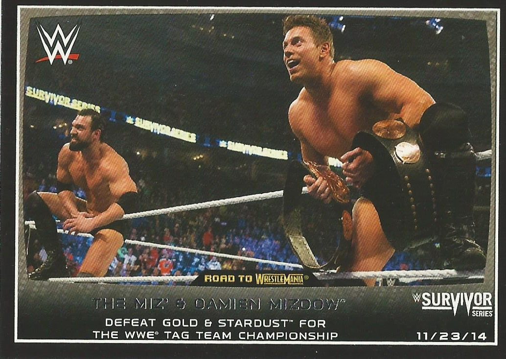 WWE Topps Road to WrestleMania 2015 The Miz and Damien Sandow #61