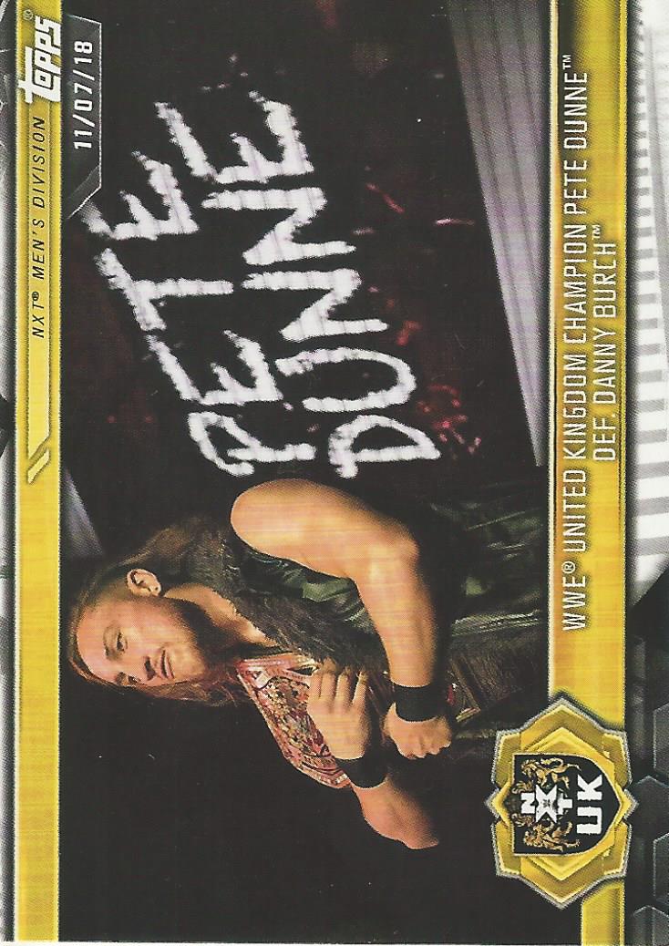 WWE Topps NXT 2019 Pete Dunne #62