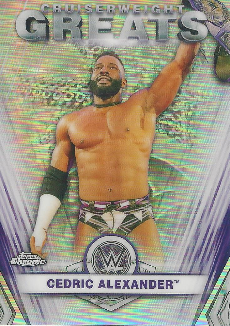 WWE Topps Chrome 2021 Cedric Alexander CG-3 trading card PW Catalog