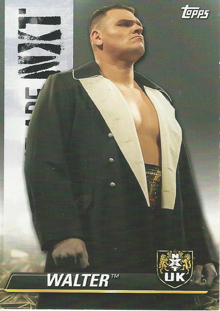 WWE Topps NXT 2021 Walter NXT-60 trading card PW Catalog