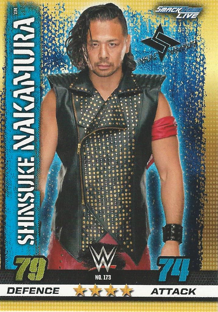 WWE Topps Slam Attax 10th Edition 2017 Shinsuke Nakamura #173