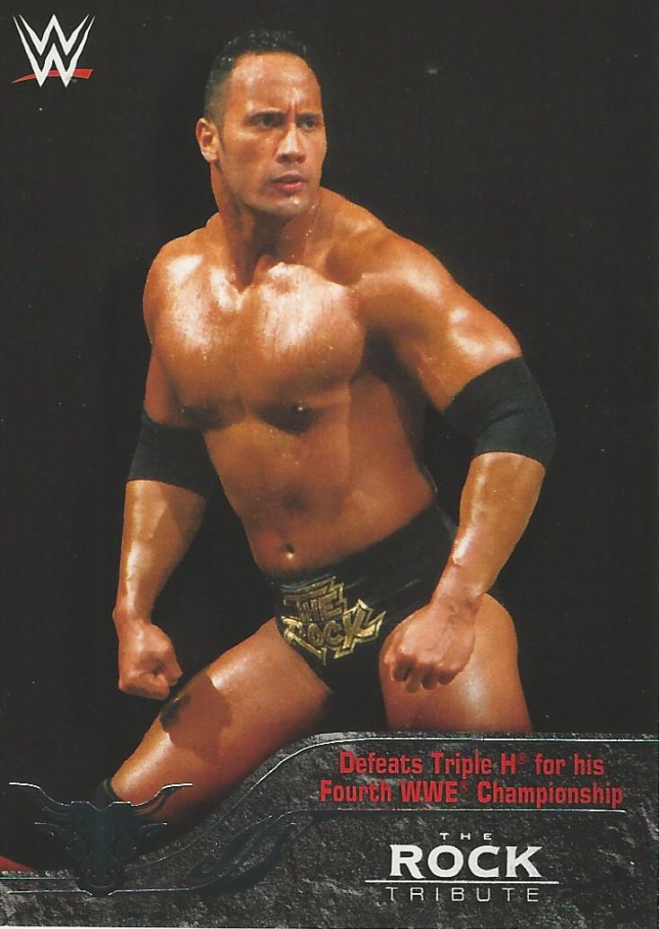 WWE Topps 2016 The Rock 13 of 40 trading card PW Catalog