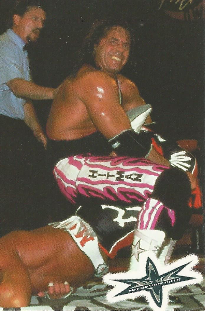 WCW Crazy Planet Stickers 1999 Bret Hart trading card PW Catalog