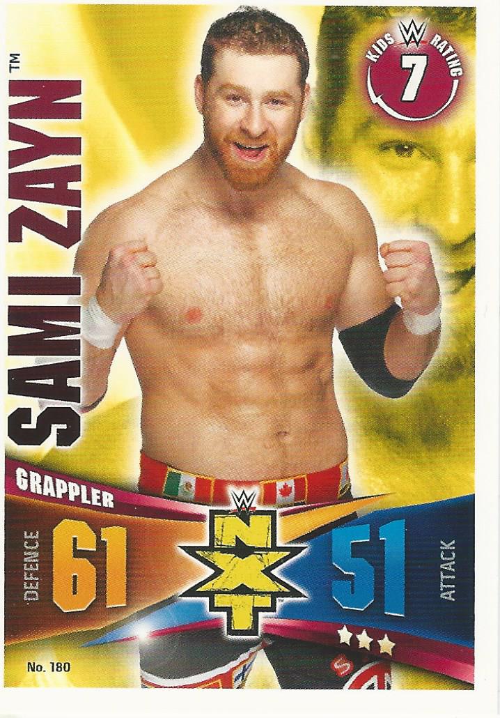 WWE Topps Slam Attax Rivals 2014 Sami Zayn #180 NXT