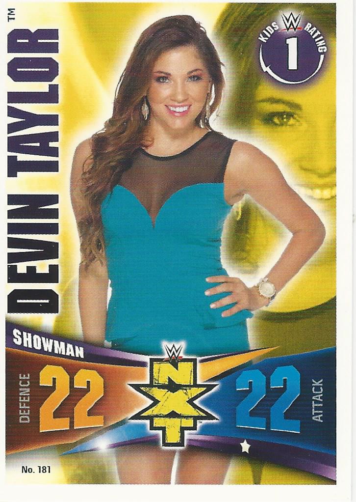WWE Topps Slam Attax Rivals 2014 Devin Taylor #181 NXT