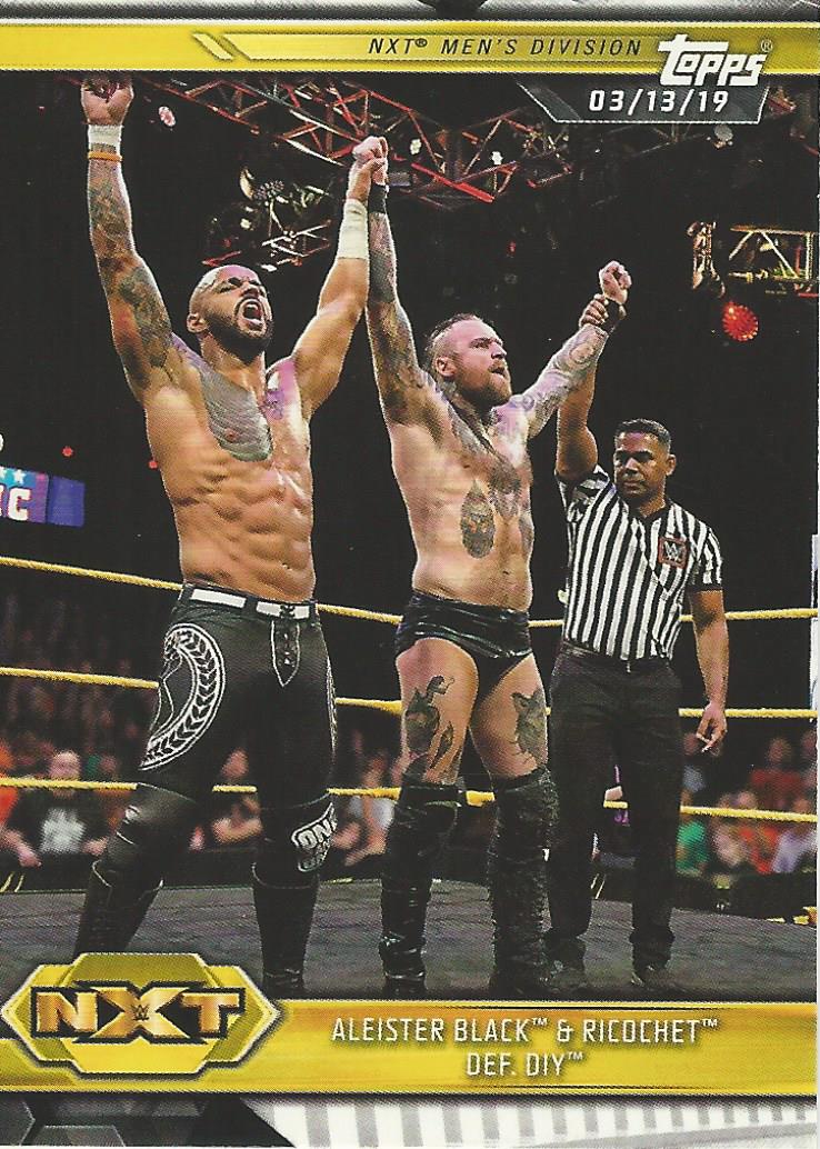 WWE Topps NXT 2019 Ricochet and Aleister Black #82