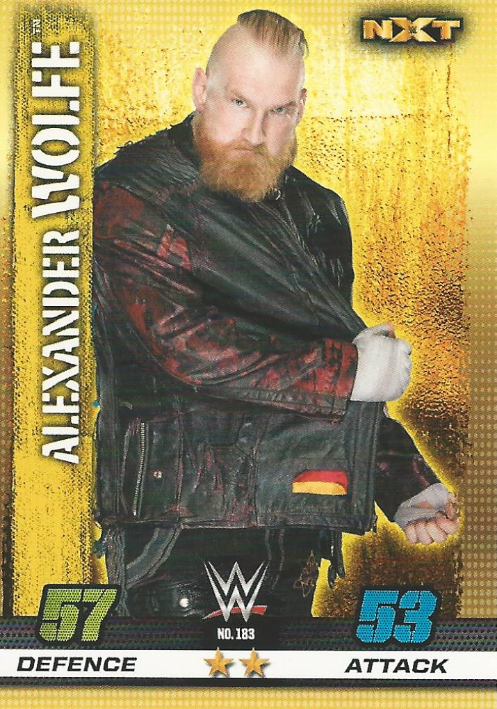 WWE Topps Slam Attax 10th Edition 2017 NXT Alexander Wolfe #183