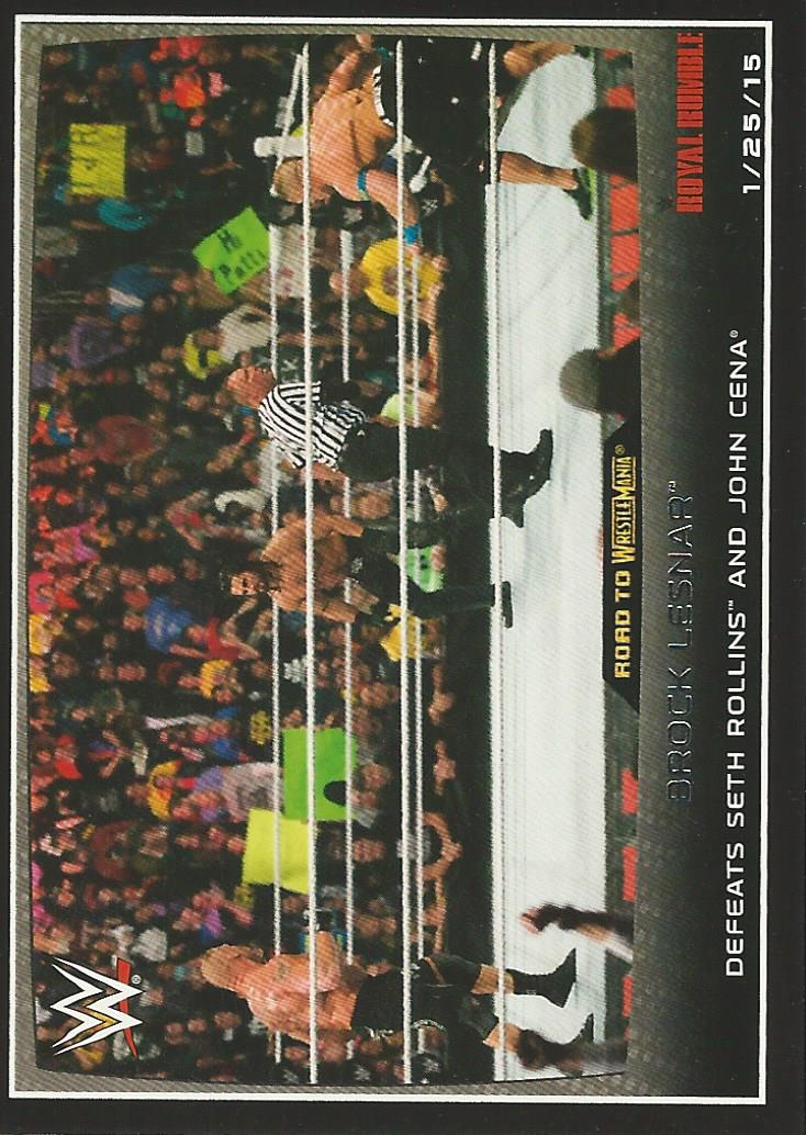 WWE Topps Road to Wrestlemania 2015 Brock Lesnar #83