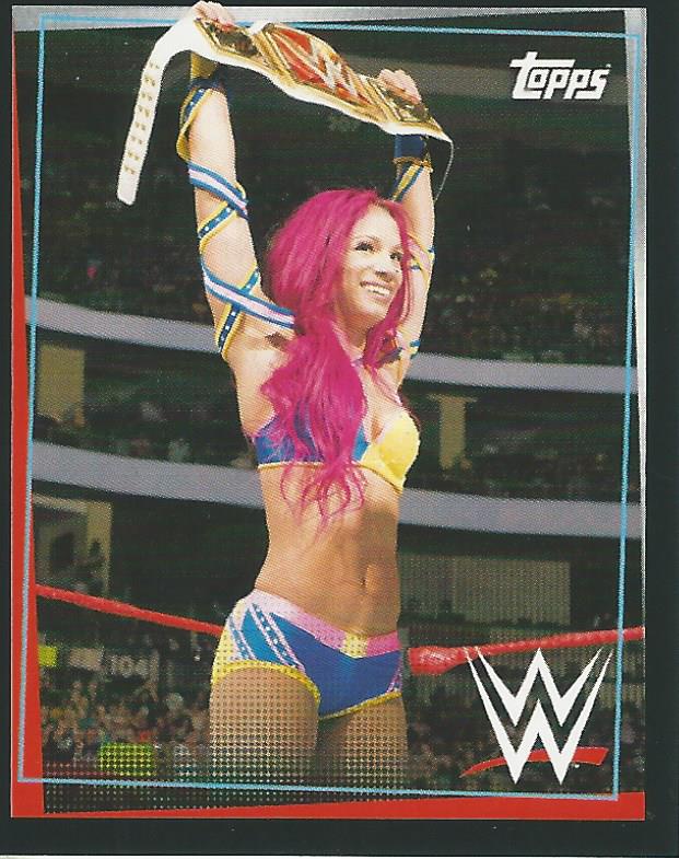 WWE Topps Road to Wrestlemania Stickers 2021 Sasha Banks #188