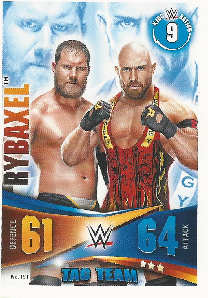 WWE Topps Slam Attax Rivals 2014 Rybaxel #191