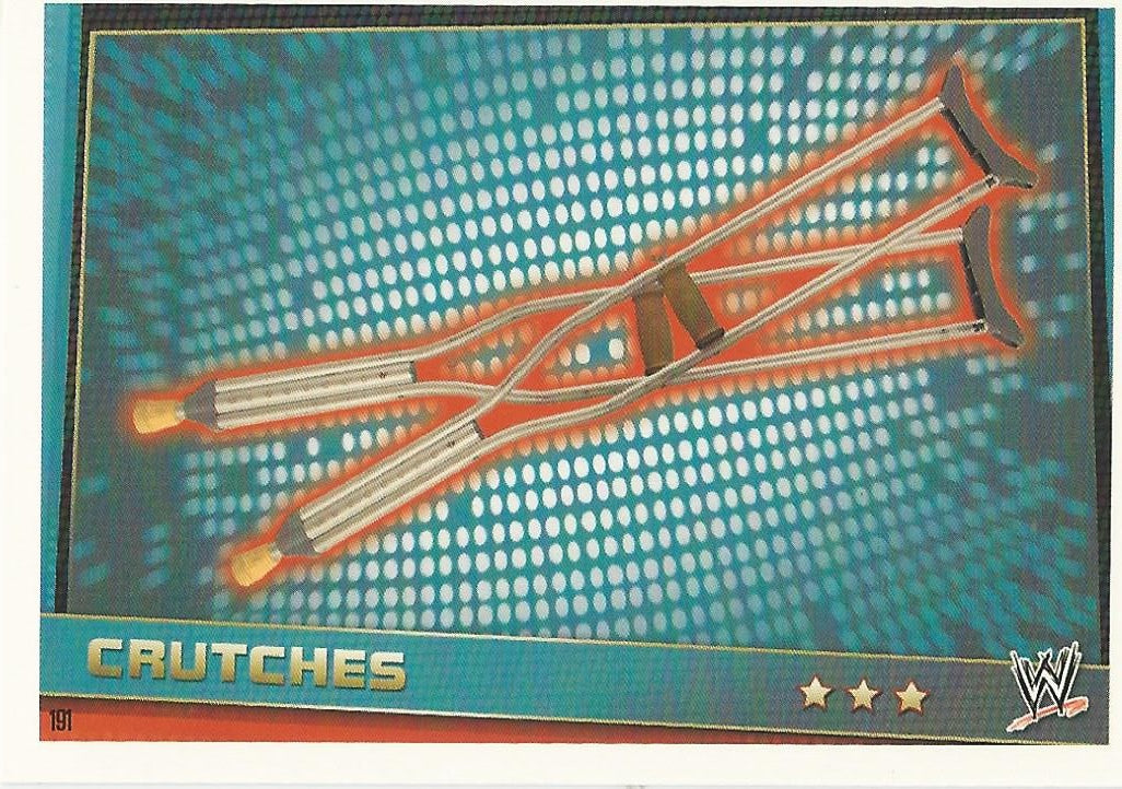 WWE Topps Slam Attax Rebellion 2012 Crutches #191