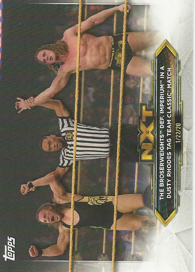 WWE Topps NXT 2020 Pete Dunne and Matt Riddle #92