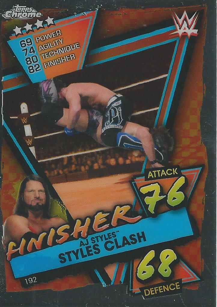 WWE Topps Slam Attax Chrome 2021 AJ Styles #192