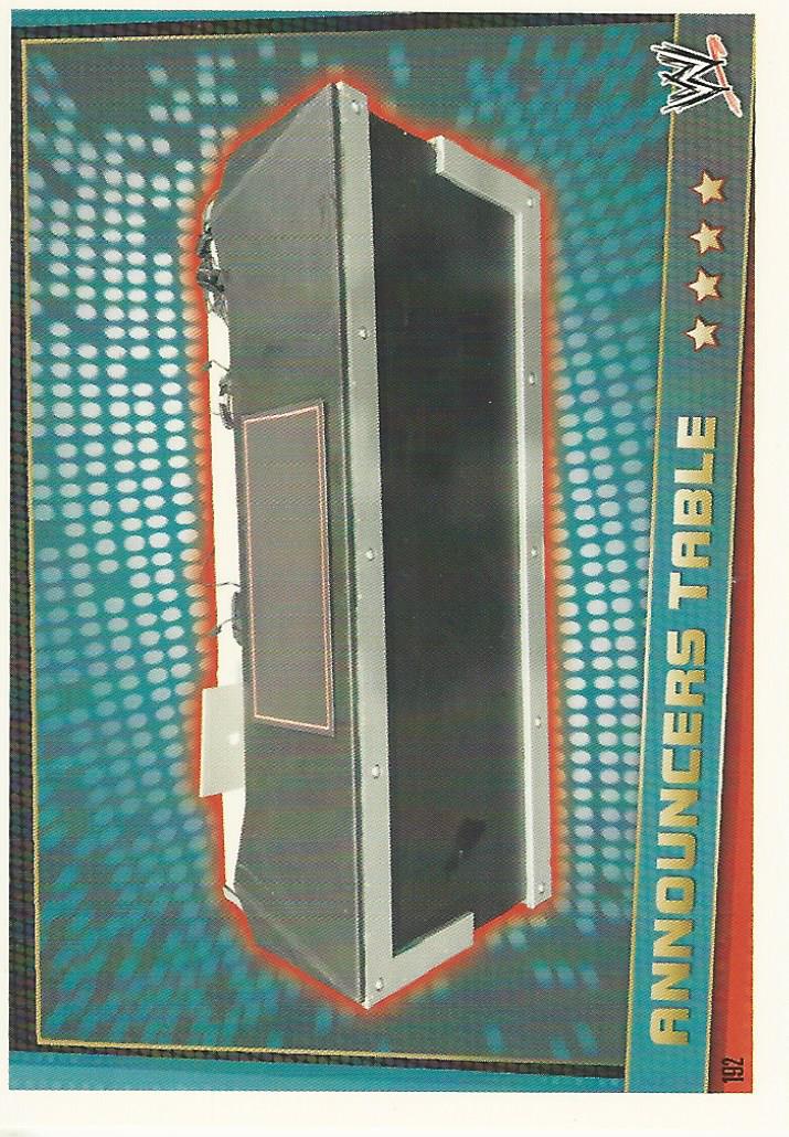WWE Topps Slam Attax Rebellion 2012 Announcers Table #192