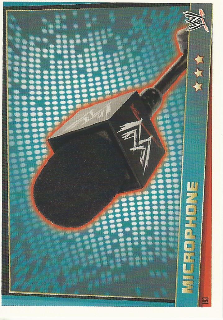 WWE Topps Slam Attax Rebellion 2012 Microphone #193