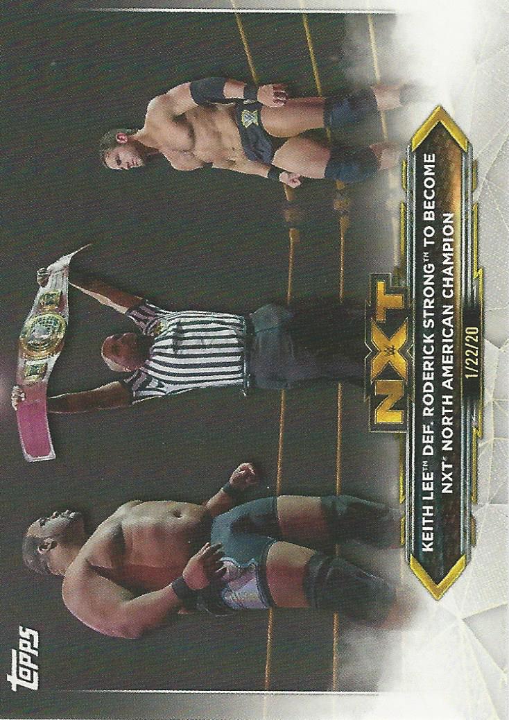 WWE Topps NXT 2020 Keith Lee vs Roderick Strong #93