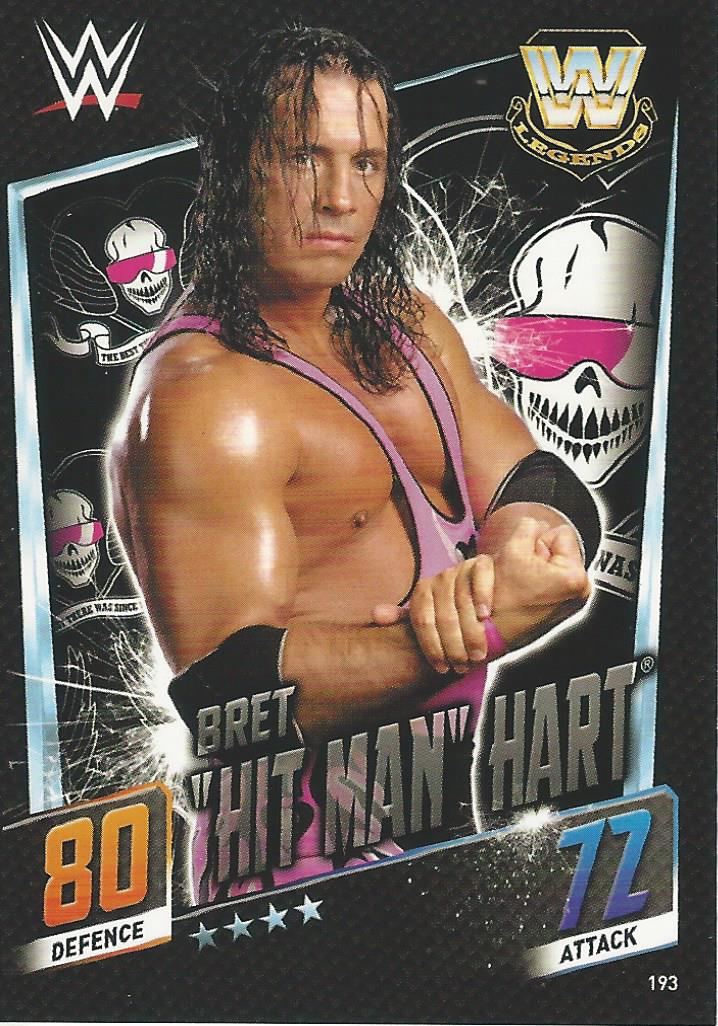 WWE Topps Slam Attax 2015 Then Now Forever Bret Hitman Hart #193