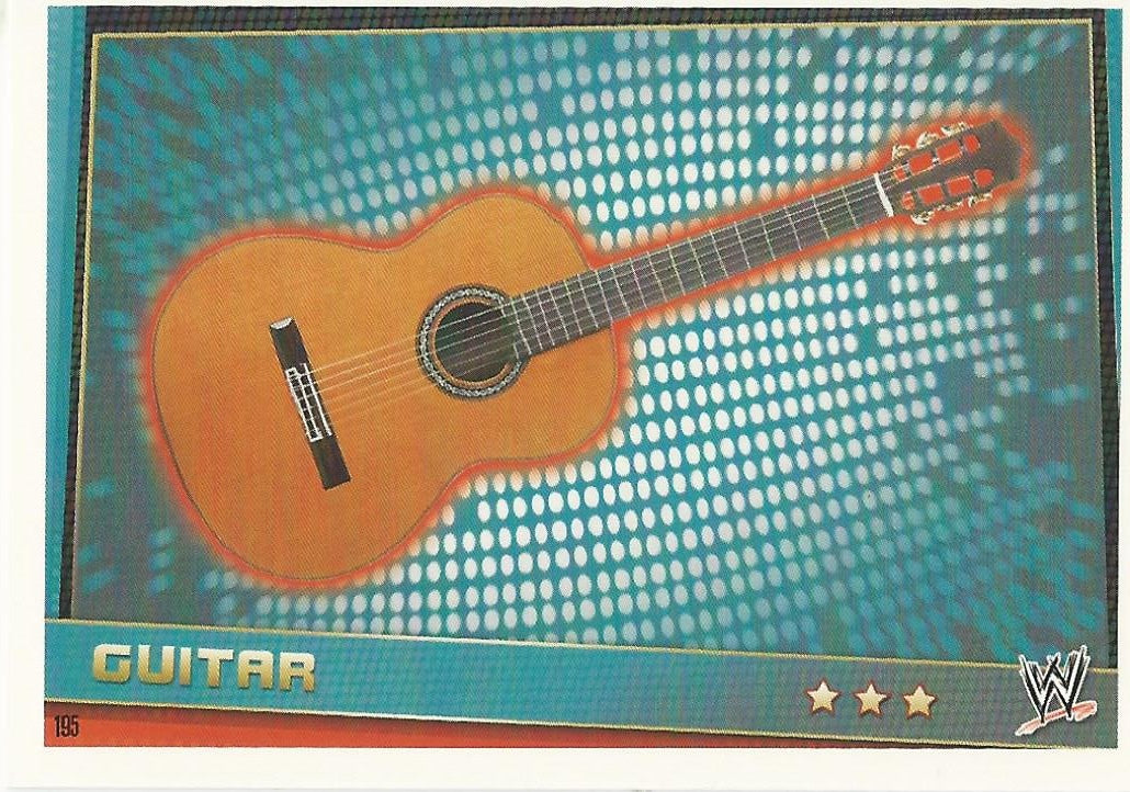 WWE Topps Slam Attax Rebellion 2012 Guitar #195