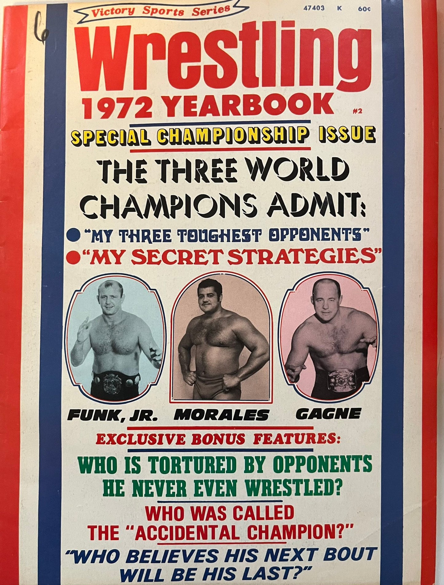Victory Sports Wrestling Yearbook 1972 Magazine PWcatalog