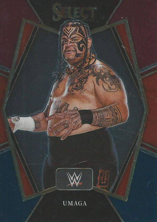 WWE Panini Select 2022 Red/Silver/Blue Umaga #184