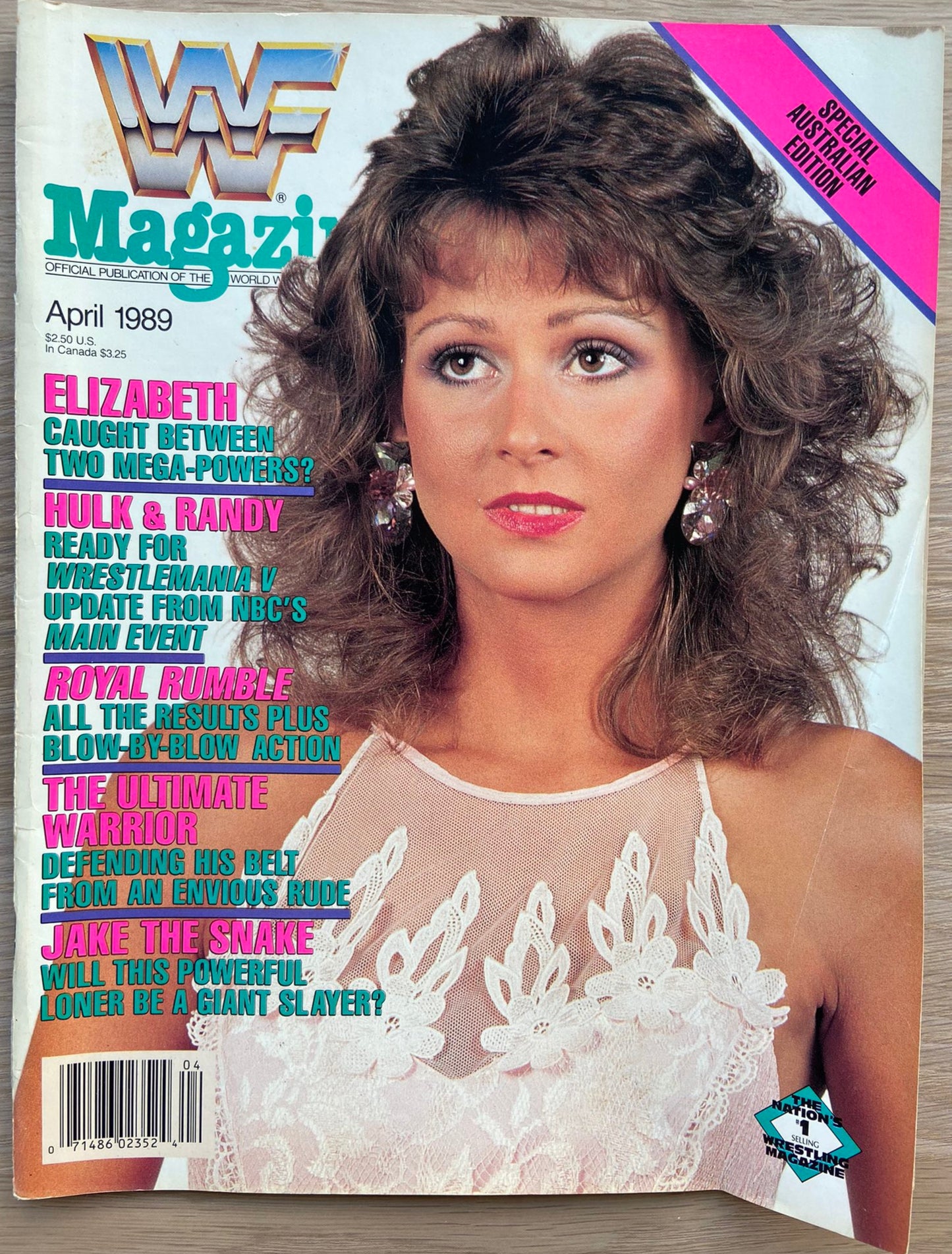 WWF Magazine April 1989 from Australia Magazine PWcatalog