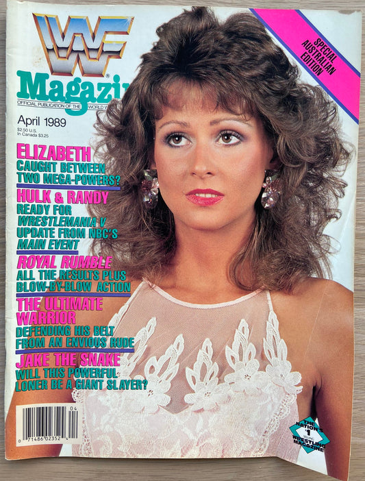 WWF Magazine April 1989 from Australia Magazine PWcatalog
