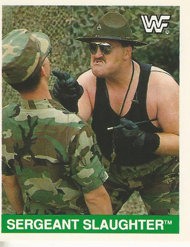 WWF Merlin Sticker Collection 1990 SGT Slaughter #198