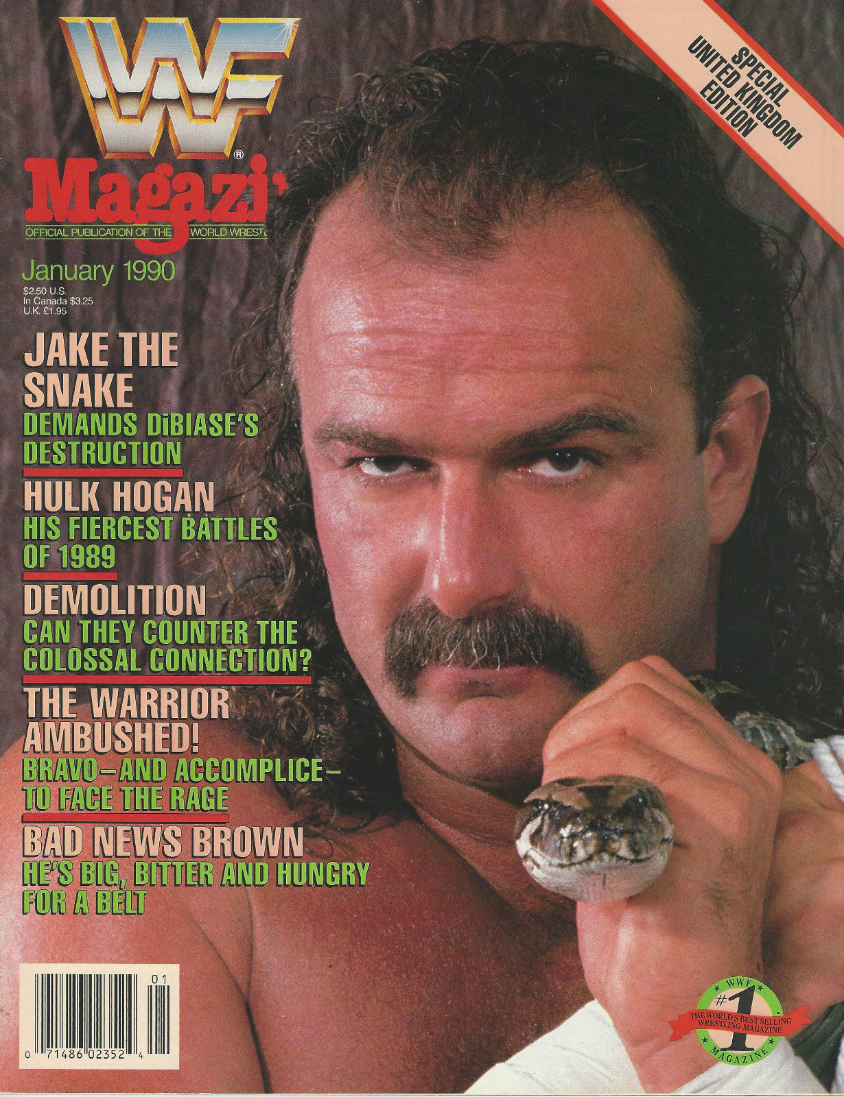 WWF Magazine from The United Kingdom January 1990 Magazine PWcatalog