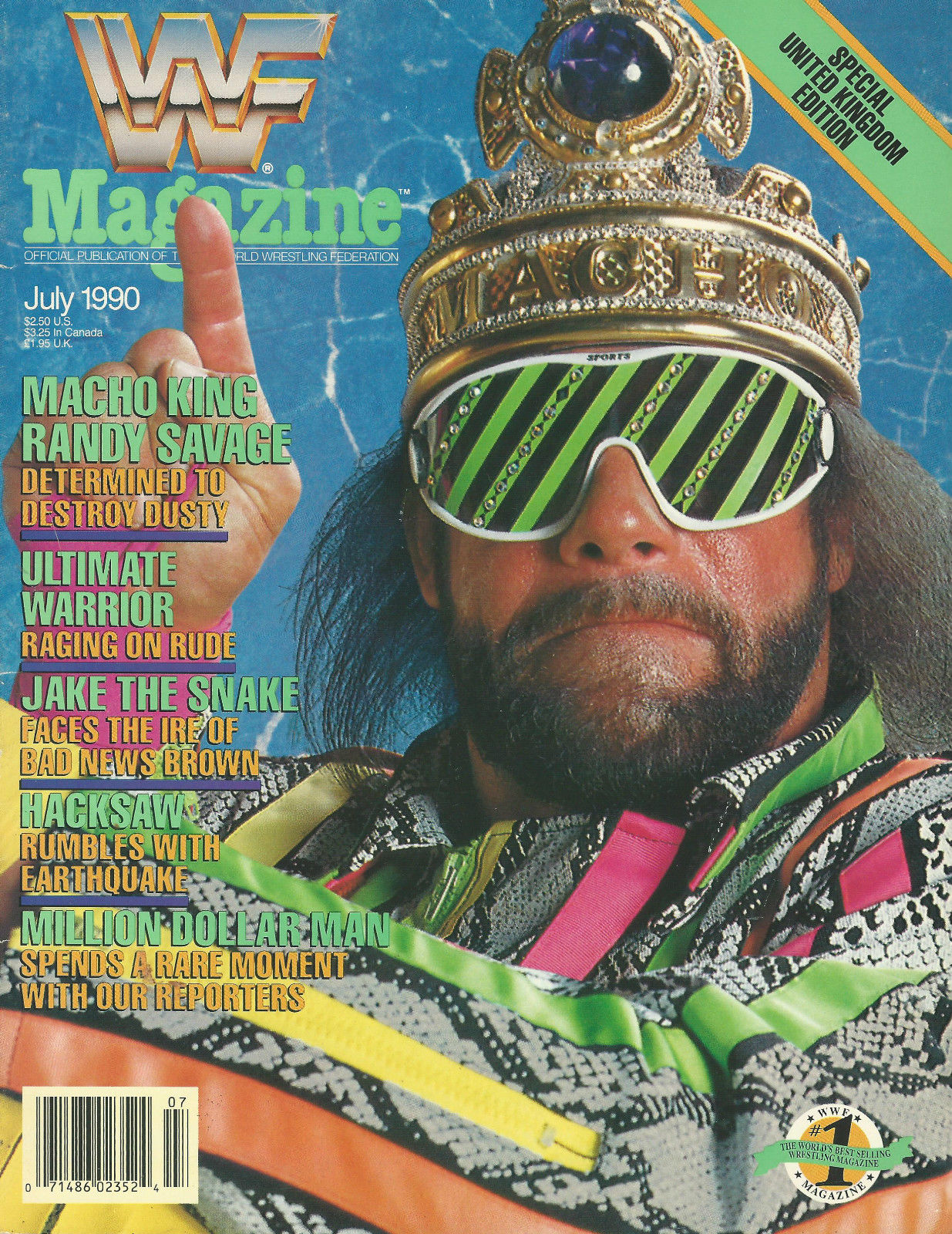 WWF Magazine from The United Kingdom July 1990 Magazine PWcatalog