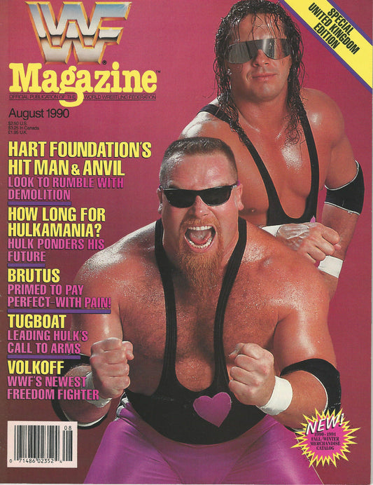 WWF Magazine from The United Kingdom August 1990 Magazine PWcatalog