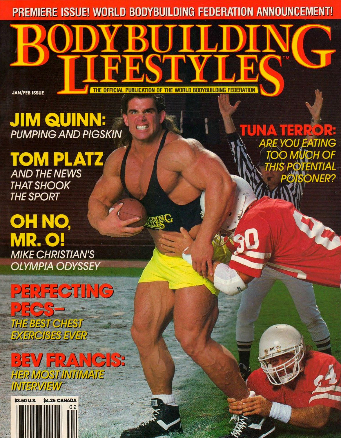 WBF Bodybuilding Lifestyles January 1991 Magazine PWcatalog