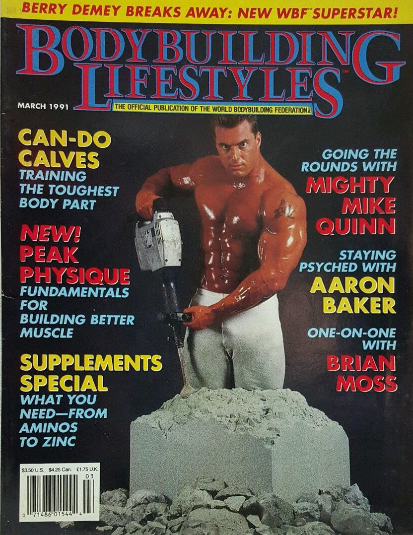 WBF Bodybuilding Lifestyles March 1991 Magazine PWcatalog