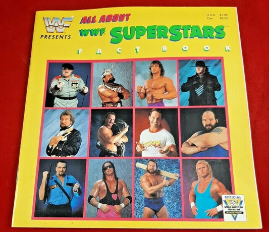 1991 All About Superstars Fact Book by Checkerboard