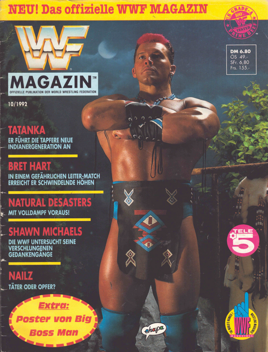 WWF Magazine October 1992 from Germany Magazine PWcatalog